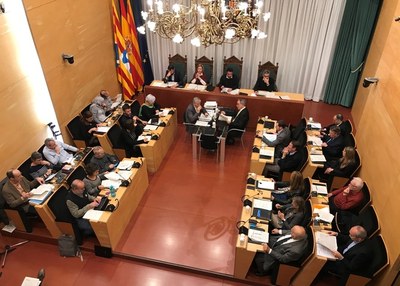El dimarts 29 de gener, sessió ordinària del Ple de l’Ajuntament de Badalona.