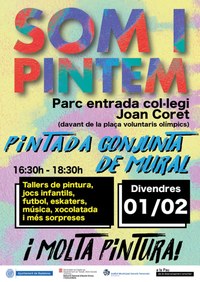 El projecte “Som i Pintem” arriba a la seva quarta edició amb la voluntat de promoure la millora de les relacions socials al territori i la participació del veïnat en l’espai públic de Badalona