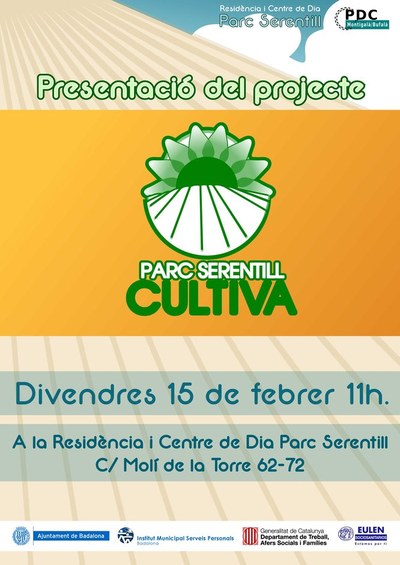 Es presenta el projecte d’hort social i ecològic “Parc Serentill Cultiva”.