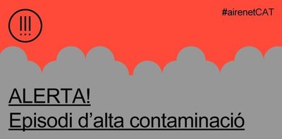 La Generalitat declara un episodi per alta contaminació per partícules a la conurbació de Barcelona.
