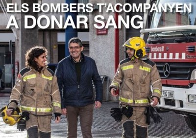 Badalona participa aquest dissabte en la campanya Els Bombers t’acompanyen a donar sang.