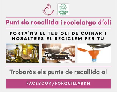 Diversos restaurants de Badalona participen a la campanya “Punts de recollida i reciclatge d’oli”.