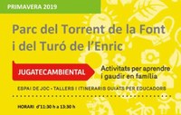 La Jugatecambiental ha preparat activitats familiars per aquest diumenge al parc de Can Solei i Ca l’Arnús i al parc del Torrent de la Font i del Turó de l’Enric