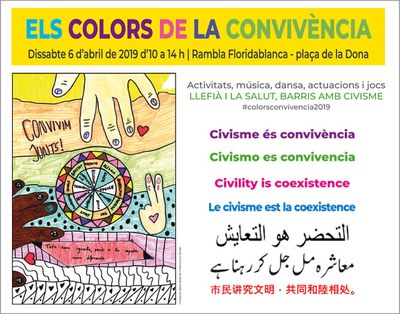 Dissabte 6 d’abril Badalona celebra la jornada festiva "Els Colors de la Convivència".