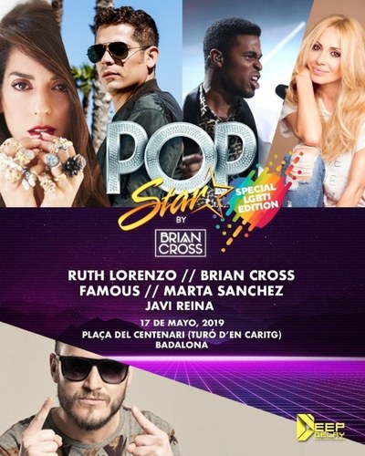 Marta Sánchez, Ruth Lorenzo i Famous protagonistes del concert del 17 de maig per celebrar el Dia Mundial contra l’Homofòbia.