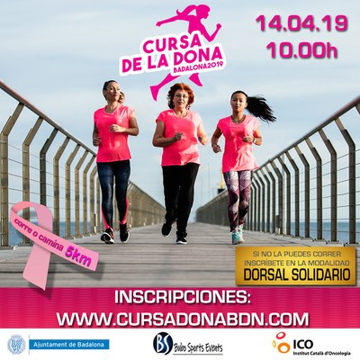 2.000 persones participen aquest diumenge, 14 d’abril, a la Cursa de la Dona de Badalona.