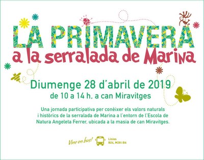 Diumenge 28 d’abril se celebrarà la quarta edició de “La primavera a la Serralada de Marina”.