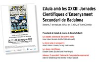 L’Aula d’extensió universitària per a la gent gran acull la presentació de diversos treballs de recerca de les XXXIII Jornades Científiques d’Ensenyament Secundari de Badalona