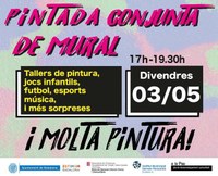 El projecte “Som i Pintem” de Badalona organitza una nova activitat per promoure les relacions socials al territori i la participació del veïnat en l’espai públic