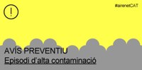 La Generalitat manté activat l'avís preventiu per contaminació atmosfèrica a tot Catalunya