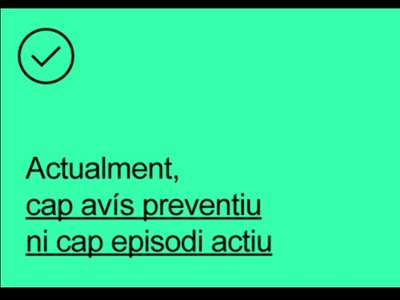La Generalitat desactiva l'avís preventiu per contaminació atmosfèrica a tot Catalunya.