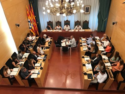 El dimarts 30 de juliol, sessió ordinària de Ple de l’Ajuntament de Badalona.