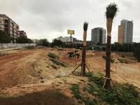 L’alcalde de Badalona, Álex Pastor, i el regidor de l’Àmbit de Govern i Territori, Rubén Guijarro, visiten les obres dels parcs de Lloreda i Can Bada