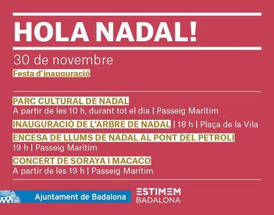 Badalona dona la benvinguda al Nadal aquest dissabte amb una gran jornada festiva.