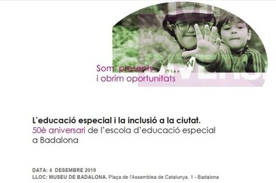 50è aniversari de l’escola d’educació especial a Badalona.