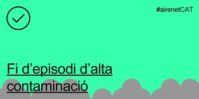 Avui es desactiva el protocol per l’episodi d’alta contaminació.