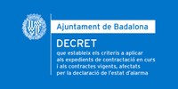Decret sobre les afectacions en la contractació del sector públic municipal