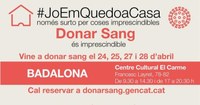 El Centre Cultural El Carme acull a partir de demà una campanya de donació de sang