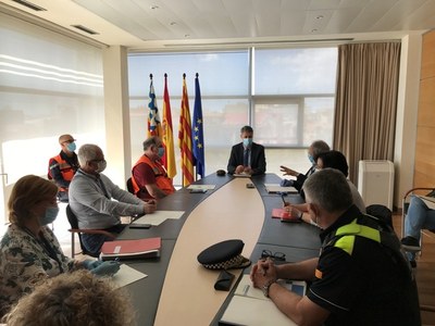 L’alcalde de Badalona es reuneix amb el Comitè d’emergències encarregat del seguiment diari de l’evolució del coronavirus.