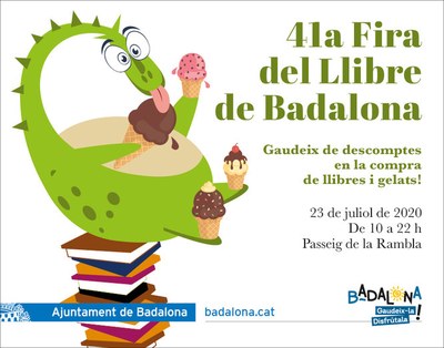 La 41a Fira del Llibre de Badalona tindrà lloc el dijous 23 de juliol al passeig de la Rambla.