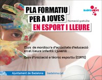 L’Ajuntament de Badalona posa en marxa un Pla formatiu per a joves en esport i lleure