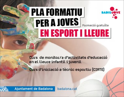 L’Ajuntament de Badalona posa en marxa un Pla formatiu per a joves en esport i lleure.