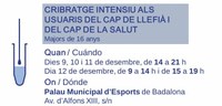 El Departament de Salut impulsa un nou cribratge intensiu contra la COVID-19 destinat als usuaris del CAP de Llefià i del CAP de la Salut
