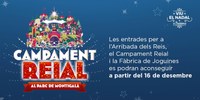 Exhaurides durant el matí el 50% de les entrades per al Campament Reial que s’establirà a partir del 28 de desembre al parc de Montigalà