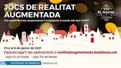 Badalona estrena dues aplicacions mòbils de realitat augmentada amb temàtica de Nadal.