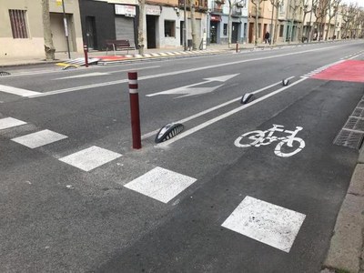 Entra en funcionament el carril bici més gran fet a Badalona, que uneix la ciutat amb Montgat.