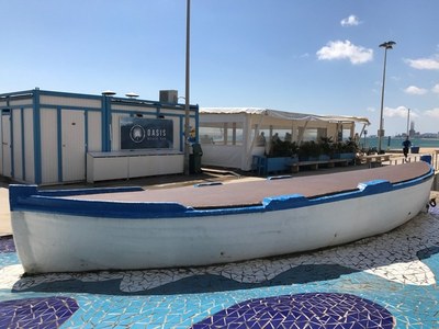 Comença la instal·lació de les guinguetes a les platges de Badalona.