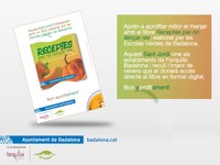La Xarxa d’Escoles de Badalona per a la Sostenibilitat presenta per Sant Jordi el llibre Receptes per no llençar res
