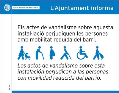 Aquest dimarts 11 de maig torna a entrar en funcionament l’ascensor del carrer d’Hipòlit Lázaro.