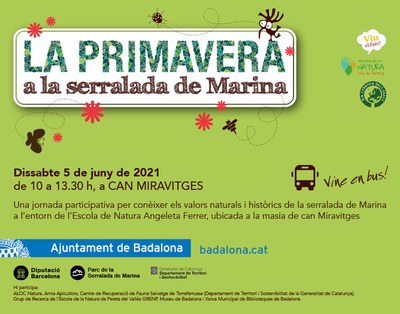 L’entorn de la masia de Can Miravitges acollirà el dissabte 5 de juny la cinquena edició de La primavera a la serralada de Marina.