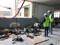 Comencen els treballs d’enderrocament de l’antiga fàbrica Mobba de Badalona