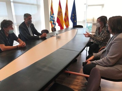 L’alcalde es reuneix amb la directora de l’Escola Tècnica Superior d’Enginyeria de Camins, Canals i Ports de la UPC per plantejar alternatives al projecte d’ADIF d’instal·lar pantalles acústiques a la Rambla.