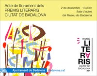 Lliurament dels premis literaris Ciutat de Badalona 2021