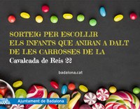 Celebrat el sorteig per escollir els 48 infants que aniran a dalt de les carrosses durant la Cavalcada de Reis 2022