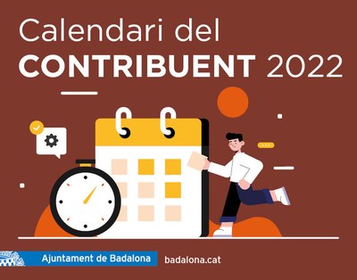 Calendari del contribuent 2022 a Badalona.