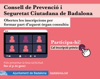 S’obren les inscripcions per formar part del Consell de Prevenció i Seguretat Ciutadana de Badalona a títol individual