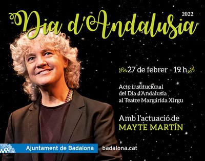Badalona celebra diumenge 27 de febrer al Teatre Margarida Xirgu el Dia d’Andalusia.