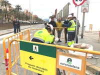 Comencen els treballs d’inspecció del sòl previs a la remodelació del passeig Marítim Badalona entre el carrer de Sant Domènec i el Torrent de Vallmajor
