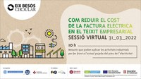 El projecte Eix Besòs Circular organitza una sessió informativa virtual sobre com poder reduir la factura elèctrica en el teixit empresarial