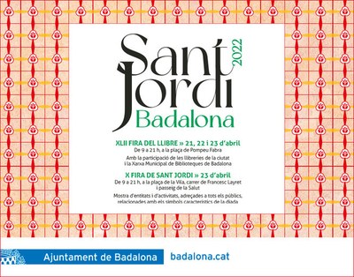 Badalona comença a celebrar avui la Diada de Sant Jordi amb l’inici de la XLII Fira del Llibre.