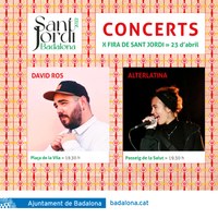 Els artistes badalonins David Ros i Alterlatina amenitzaran la Diada de Sant Jordi amb dos concerts al carrer