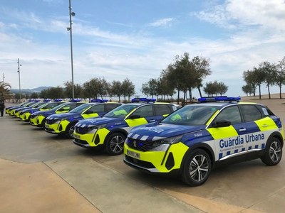 La Guàrdia Urbana de Badalona estrena vuit nous vehicles policials.