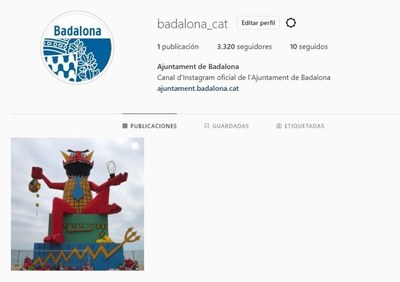 L’Ajuntament de Badalona rellança el seu compte d’Instagram.