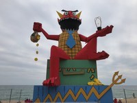 La platja dels Pescadors acull demà a la nit, vigília de Sant Anastasi, la Cremada del Dimoni com acte central de les Festes de Maig de Badalona