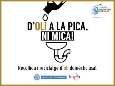 La campanya “D’oli a la pica, ni mica!”, impulsada per l’Ajuntament juntament amb Forquilla Badalona, ha estat escollida finalista del Premi Europeu de la Prevenció de Residus.