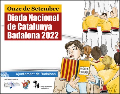 Diada Nacional de Catalunya a Badalona 2022.